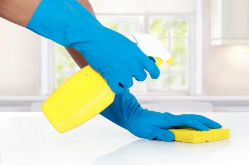 Hot water extraction cleaning carpet fibres
